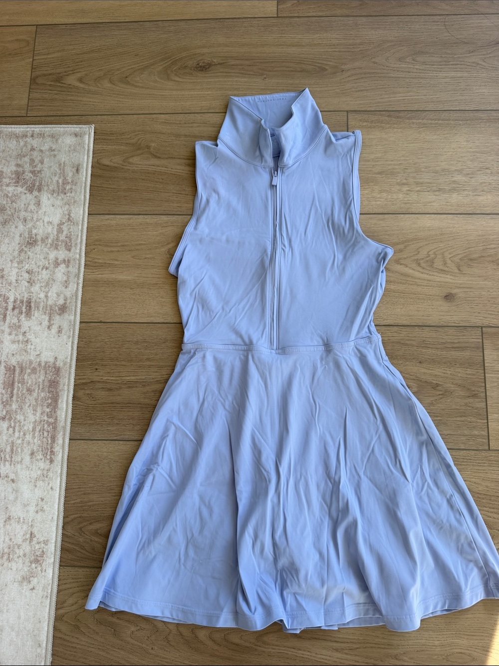 Travis Mathew Light Blue Sleeveless Polo Dress with Zip
